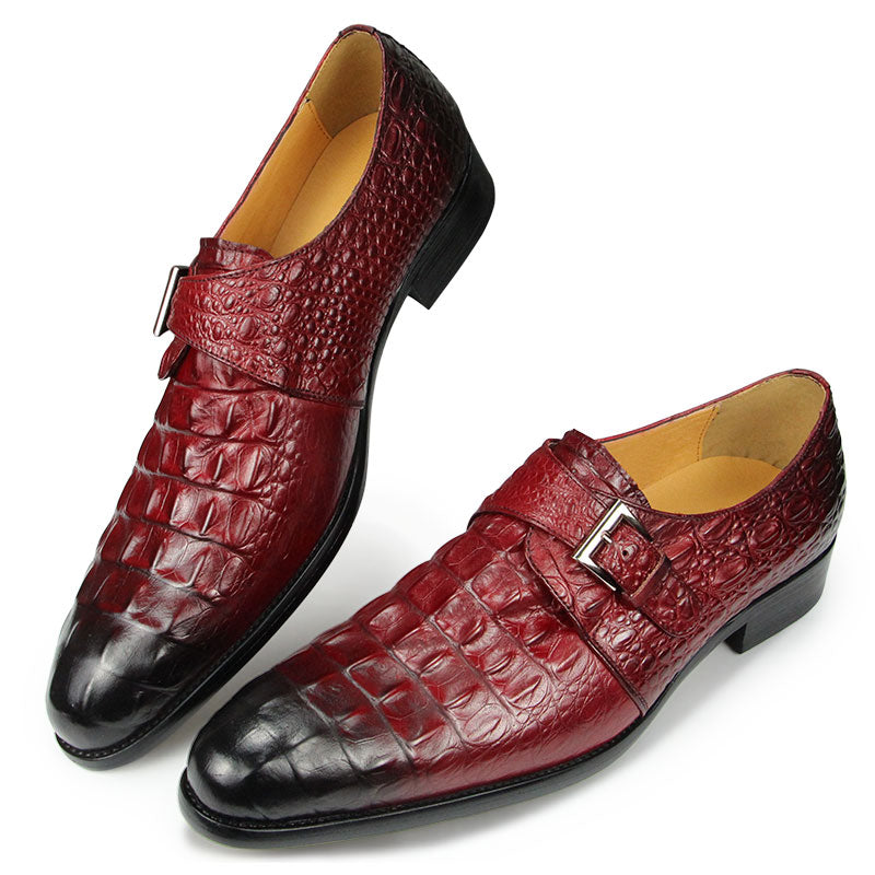 Uegnet sensor Tangle Genuine Leather Shoes Crocodile Pattern Classic Style – B&R African Styles