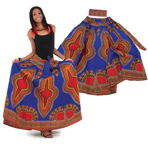 Blue Maxi Skirt - B&R African Styles