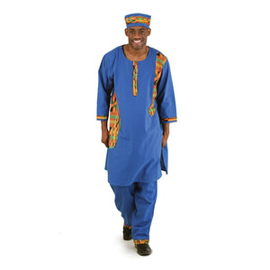 Exotic Kente Accent Pant Set - B&R African Styles
