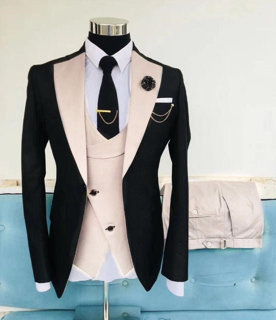 Slim Suits for Men 3 pieces Blazer Jacket