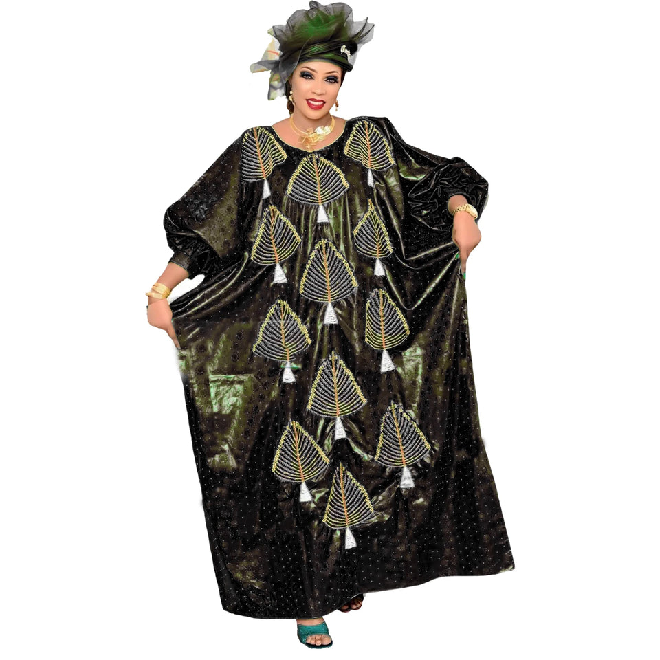 Embroidery African Kaftan Dress