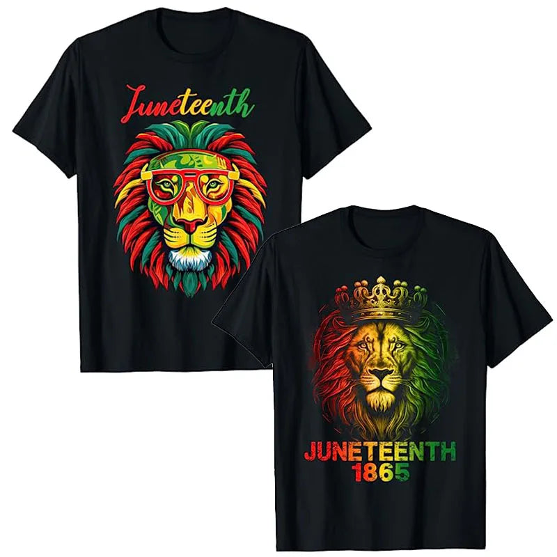 Juneteenth Lion: Empowering Freedom Tee