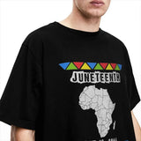 Men Women's Juneteenth Day T-Shirt Accessories Novelty Pure Cotton Africa Black Men Women T Shirts Top Tee Clothes Summer