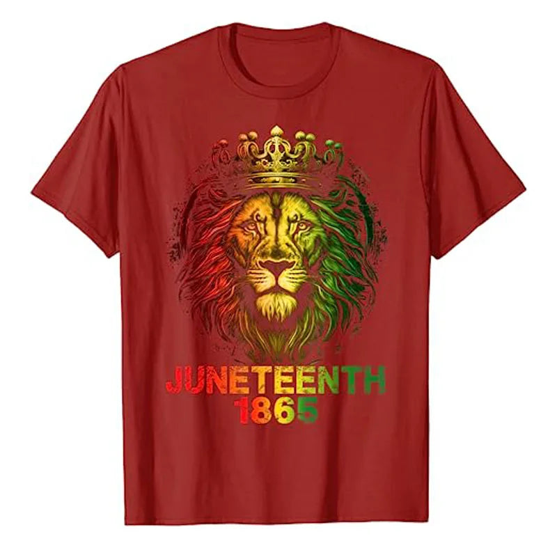 Juneteenth Lion: Empowering Freedom Tee