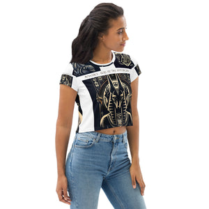 ANUBIS - GOD OF THE AFTERLIFE All-Over Print Crop Tee