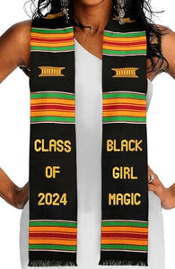 Grad Sash: Black Magic Girl Class of 2024