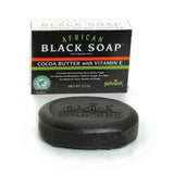 3 1/2 oz Black Soap African Cocoa Butter - B&R African Styles