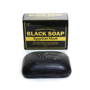 5oz Egyptian Musk Black Soap - B&R African Styles