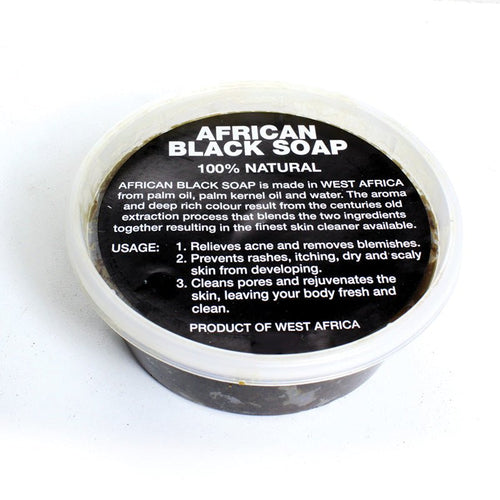 8 oz Black Soap West African - B&R African Styles