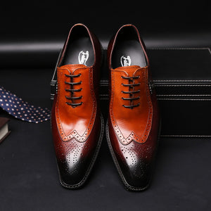 Lux Classic Brogue Oxford Dress Shoes