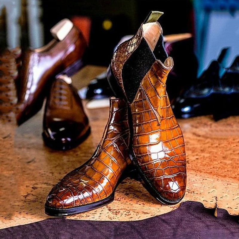 Pointed Chelsea Boots