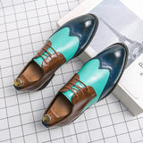 Brogue Shoes for Men Mixed Colors Lace-up