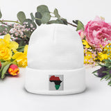 Africa map Embroidered Beanie