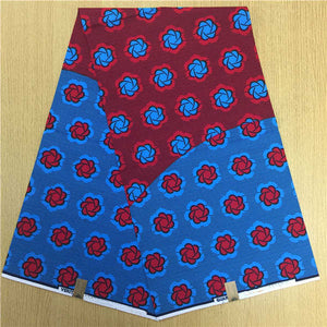 African Hollandais Real Dutch Wax African Print Fabric Ankara Super Wax 6 Yards (Bitenge) - B&R African Styles