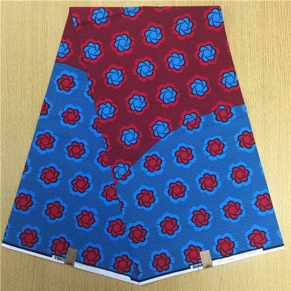 African Hollandais Real Dutch Wax African Print Fabric Ankara Super Wax 6 Yards (Bitenge) - B&R African Styles