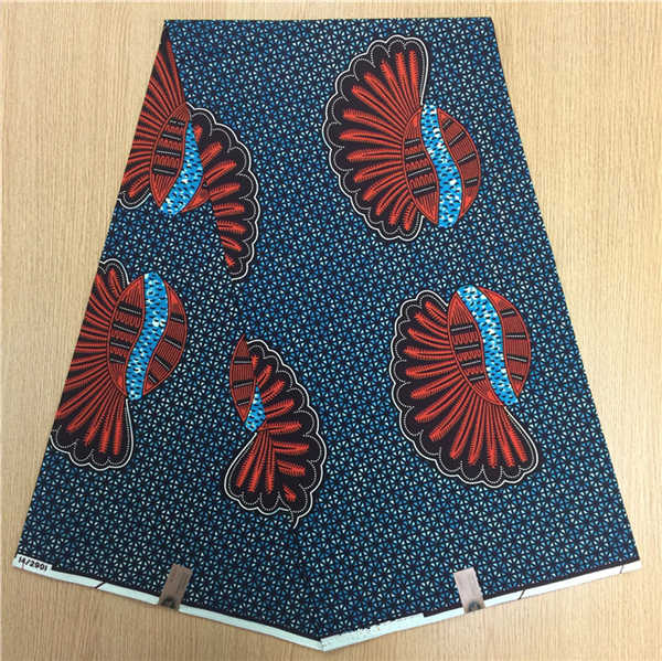 African Hollandais Real Dutch Wax African Print Fabric Ankara Super Wax 6 Yards (Bitenge) - B&R African Styles