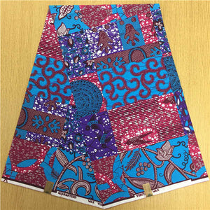 African Hollandais Real Dutch Wax African Print Fabric Ankara Super Wax 6 Yards (Bitenge) - B&R African Styles