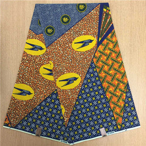 African Hollandais Real Dutch Wax African Print Fabric Ankara Super Wax 6 Yards (Bitenge) - B&R African Styles