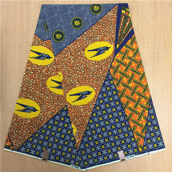 African Hollandais Real Dutch Wax African Print Fabric Ankara Super Wax 6 Yards (Bitenge) - B&R African Styles