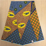 African Hollandais Real Dutch Wax African Print Fabric Ankara Super Wax 6 Yards (Bitenge) - B&R African Styles