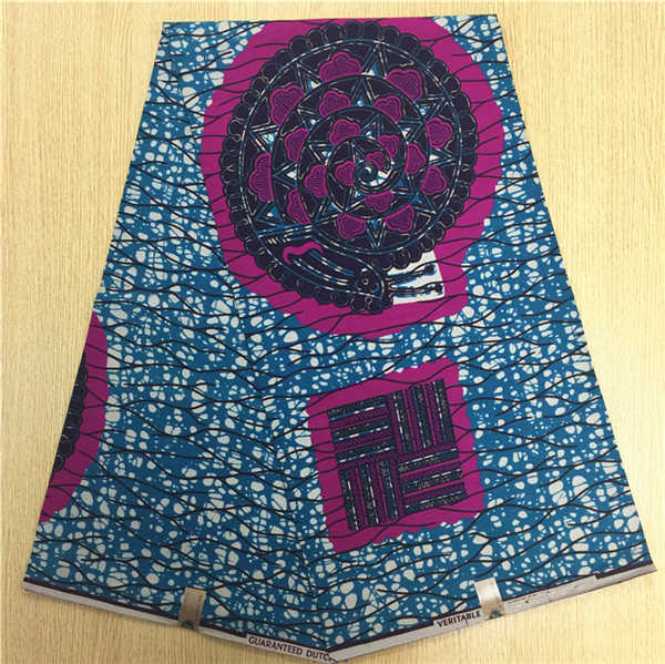 African Hollandais Real Dutch Wax African Print Fabric Ankara Super Wax 6 Yards (Bitenge) - B&R African Styles