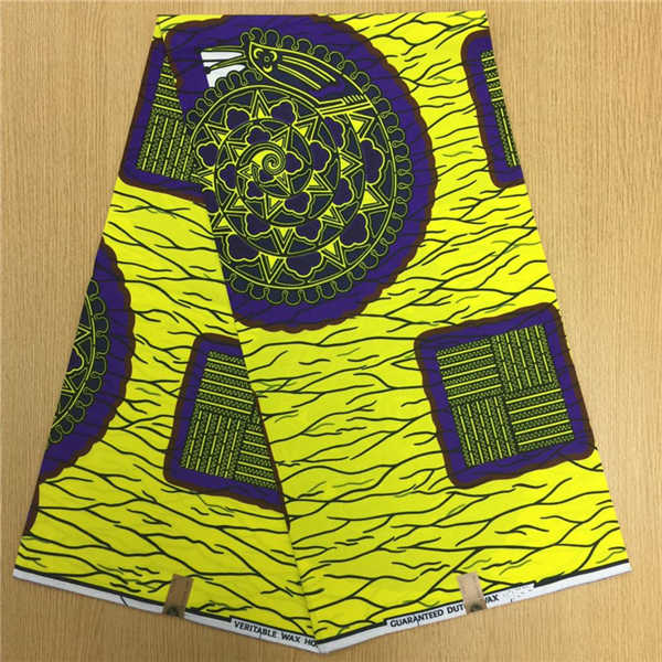 African Hollandais Real Dutch Wax African Print Fabric Ankara Super Wax 6 Yards (Bitenge) - B&R African Styles
