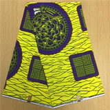 African Hollandais Real Dutch Wax African Print Fabric Ankara Super Wax 6 Yards (Bitenge) - B&R African Styles