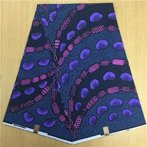 African Hollandais Real Dutch Wax African Print Fabric Ankara Super Wax 6 Yards (Bitenge) - B&R African Styles