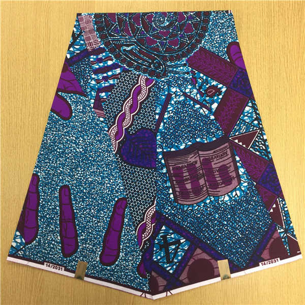 African Hollandais Real Dutch Wax African Print Fabric Ankara Super Wax 6 Yards (Bitenge) - B&R African Styles