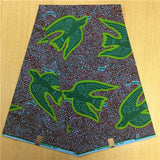 African Hollandais Real Dutch Wax African Print Fabric Ankara Super Wax 6 Yards (Bitenge) - B&R African Styles
