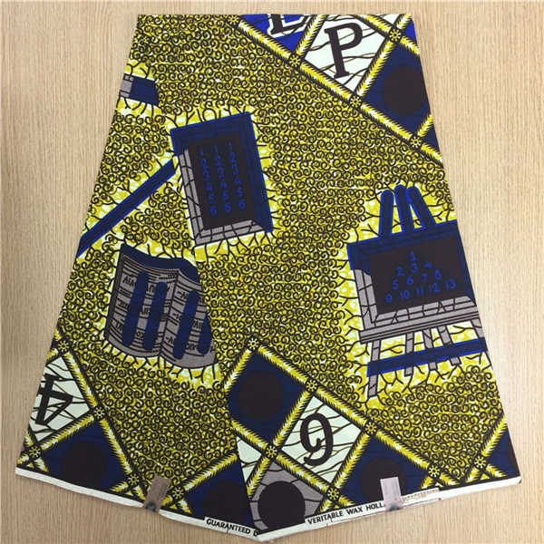 African Hollandais Real Dutch Wax African Print Fabric Ankara Super Wax 6 Yards (Bitenge) - B&R African Styles