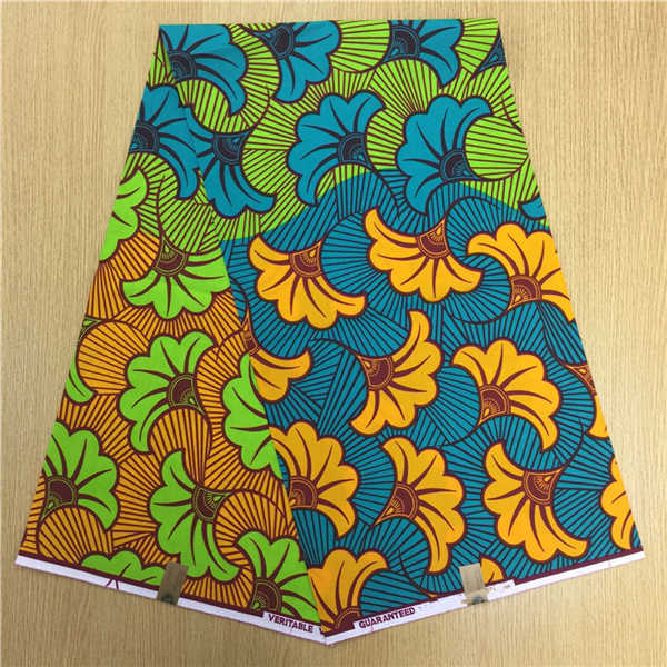 African Hollandais Real Dutch Wax African Print Fabric Ankara Super Wax 6 Yards (Bitenge) - B&R African Styles