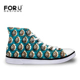 African Lace Fabric Printing Fashion Sneakers - B&R African Styles