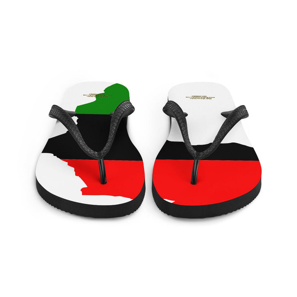African Map Flip-Flops