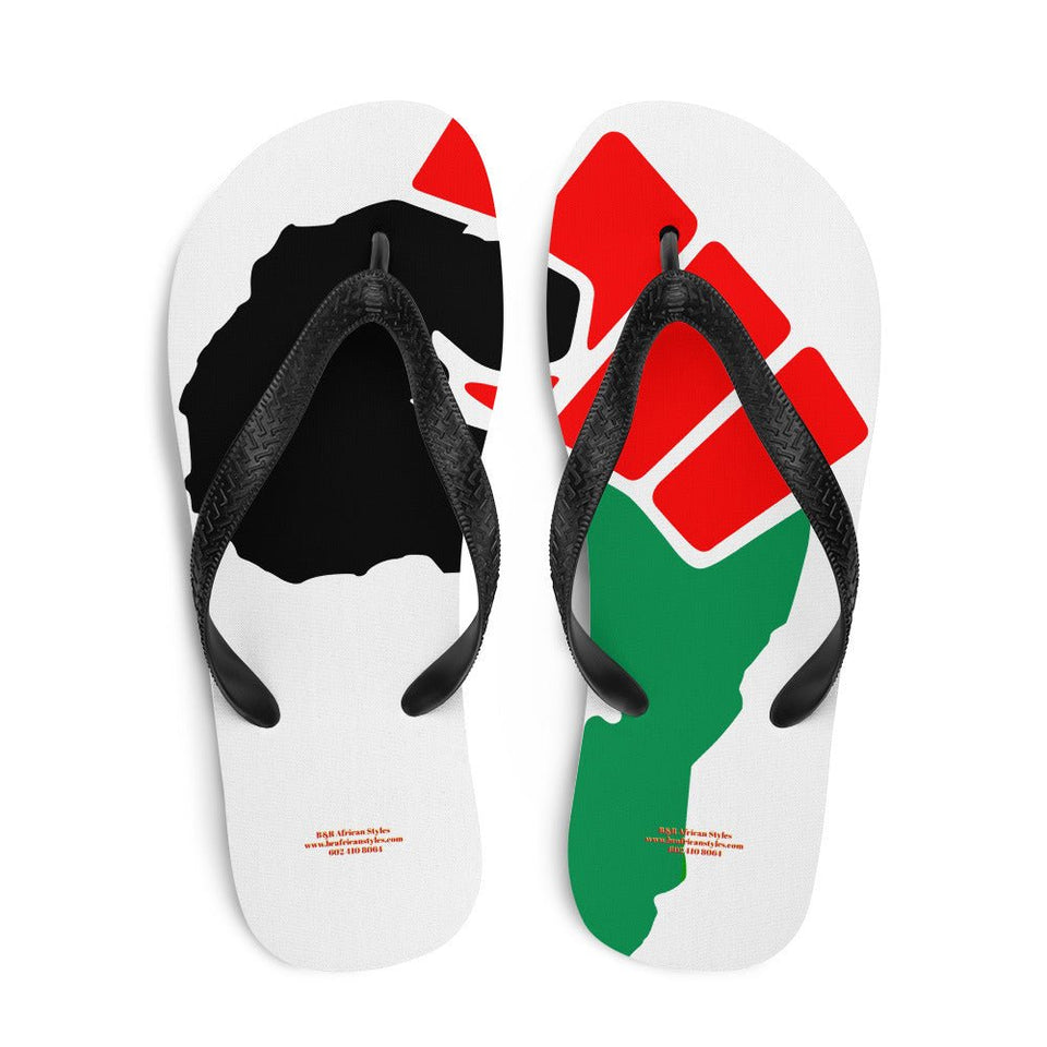 African Power Fist Flip-Flops