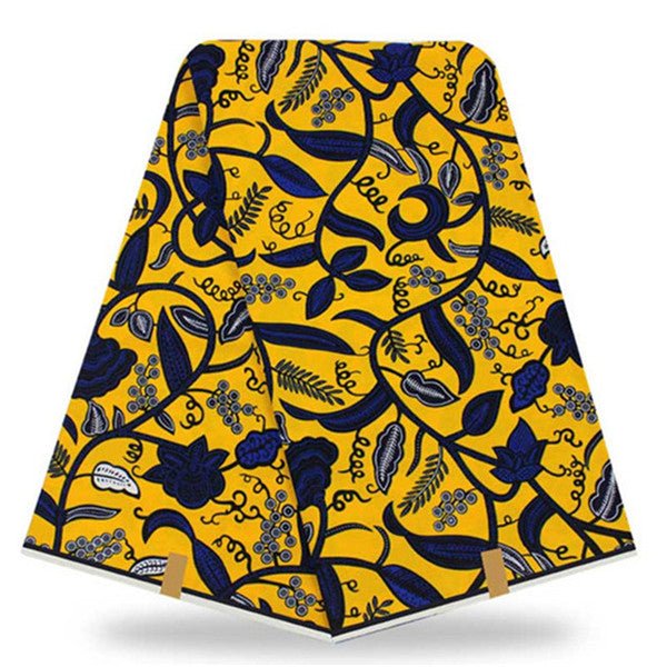 African Real Wax Print Fabric  Super Wax Hollandais 6 Yards - B&R African Styles