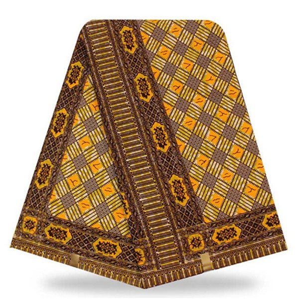 African Real Wax Print Fabric  Super Wax Hollandais 6 Yards - B&R African Styles
