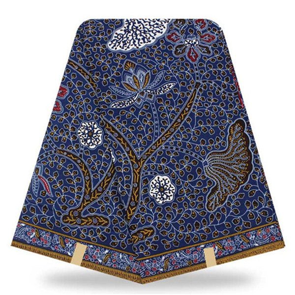 African Real Wax Print Fabric  Super Wax Hollandais 6 Yards - B&R African Styles
