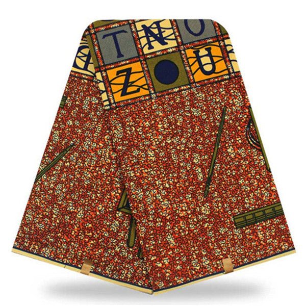 African Real Wax Print Fabric  Super Wax Hollandais 6 Yards - B&R African Styles
