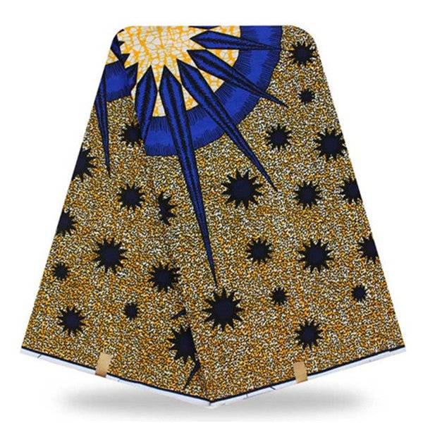 African Real Wax Print Fabric  Super Wax Hollandais 6 Yards - B&R African Styles