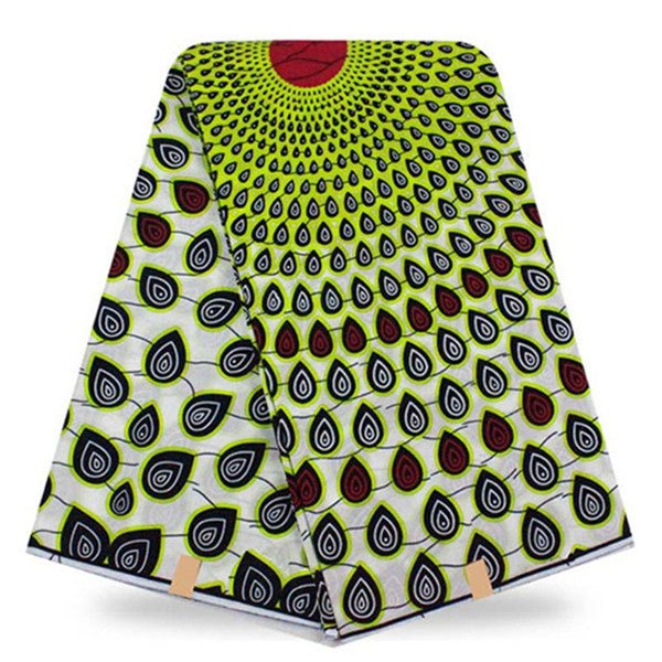 African Real Wax Print Fabric  Super Wax Hollandais 6 Yards - B&R African Styles