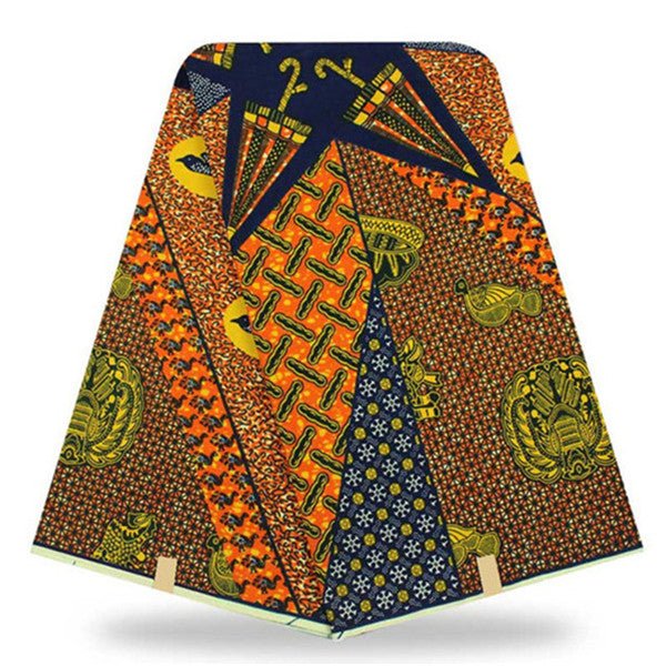 African Real Wax Print Fabric  Super Wax Hollandais 6 Yards - B&R African Styles