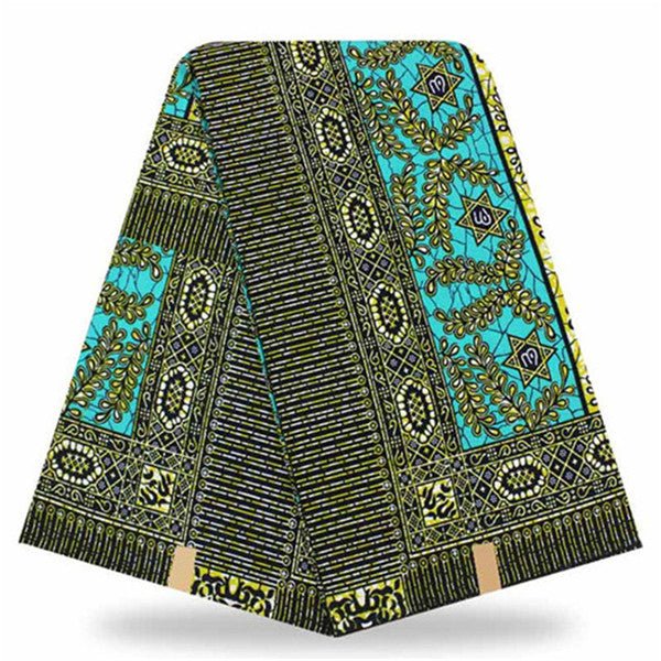 African Real Wax Print Fabric  Super Wax Hollandais 6 Yards - B&R African Styles