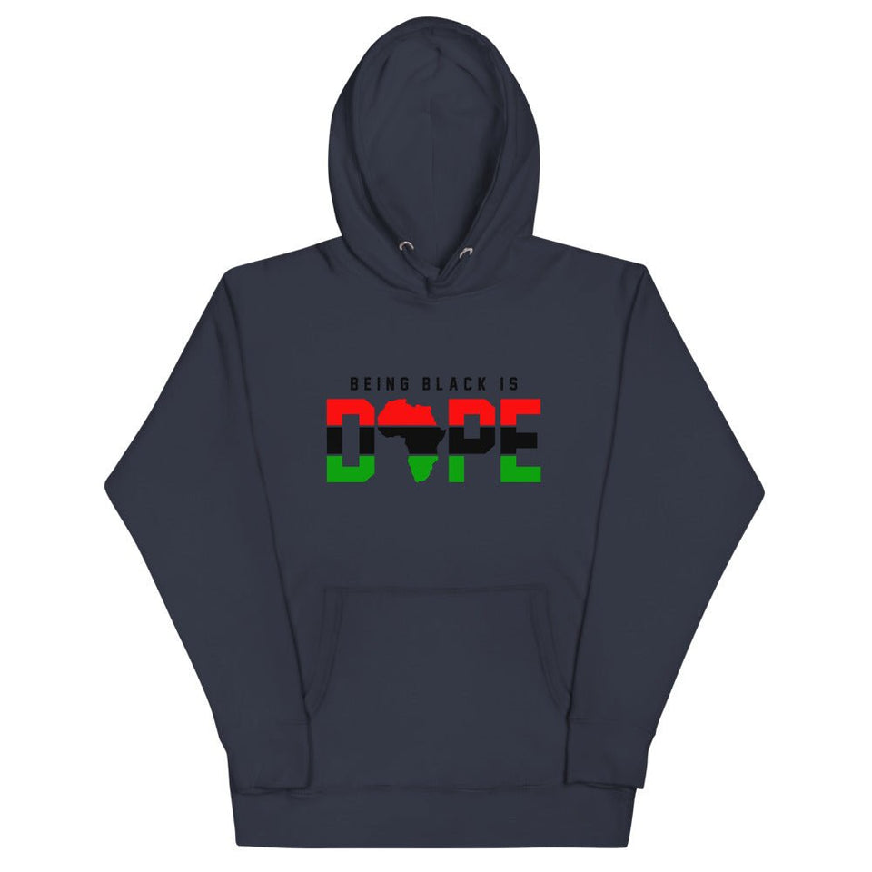 BEING BLACK IS DOPE UNISEX HOODIE - B&R African Styles