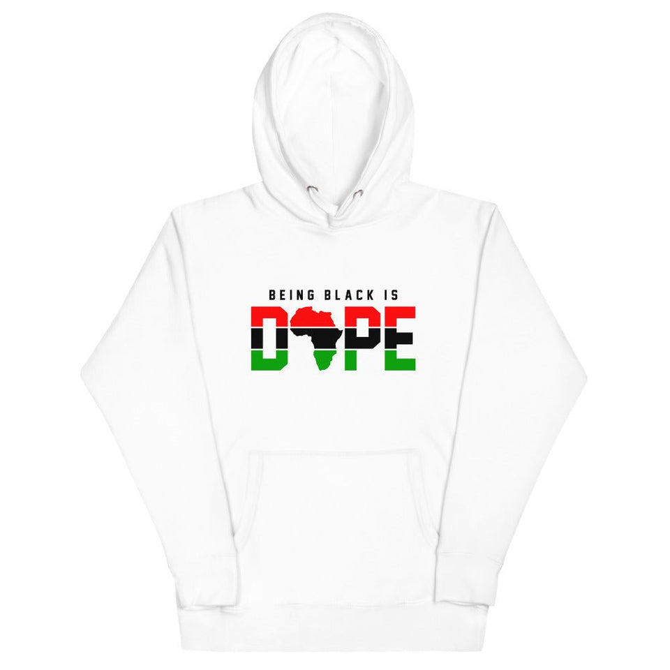 BEING BLACK IS DOPE UNISEX HOODIE - B&R African Styles