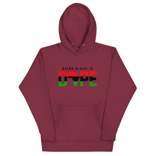 BEING BLACK IS DOPE UNISEX HOODIE - B&R African Styles