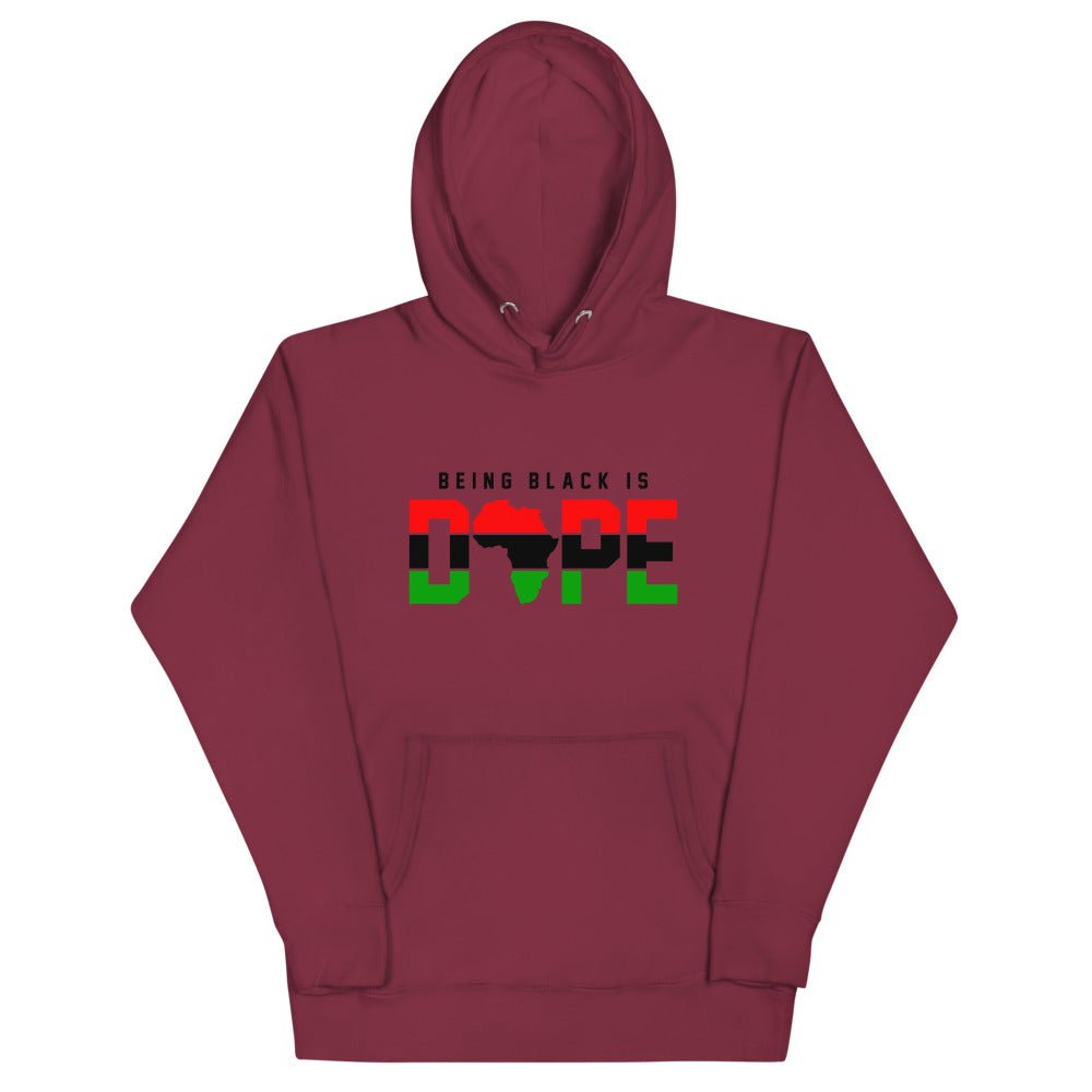 BEING BLACK IS DOPE UNISEX HOODIE - B&R African Styles