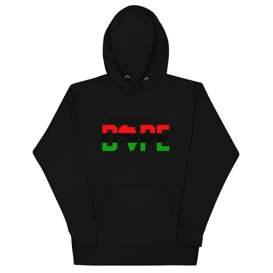 BEING BLACK IS DOPE UNISEX HOODIE - B&R African Styles