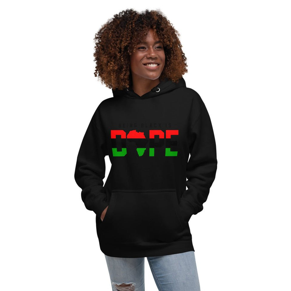 Being Black Is Dope Unisex Hoodie - B&R African Styles