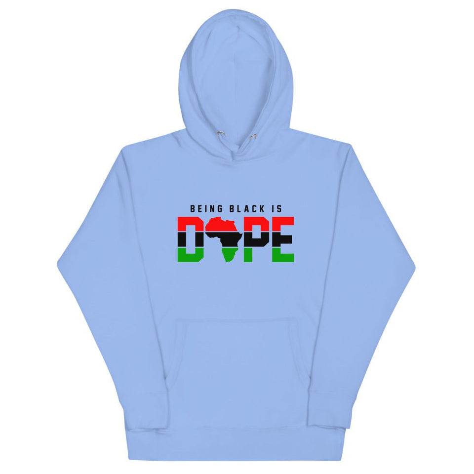 BEING BLACK IS DOPE UNISEX HOODIE - B&R African Styles